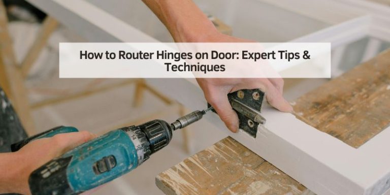 How to Router Hinges on Door: Expert Tips & Techniques