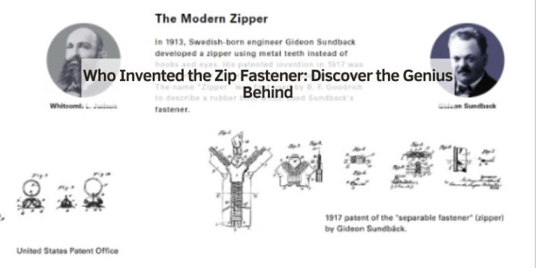 Who Invented the Zip Fastener