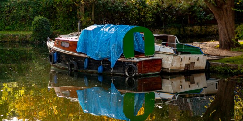 A Brief History of Blue Tarps