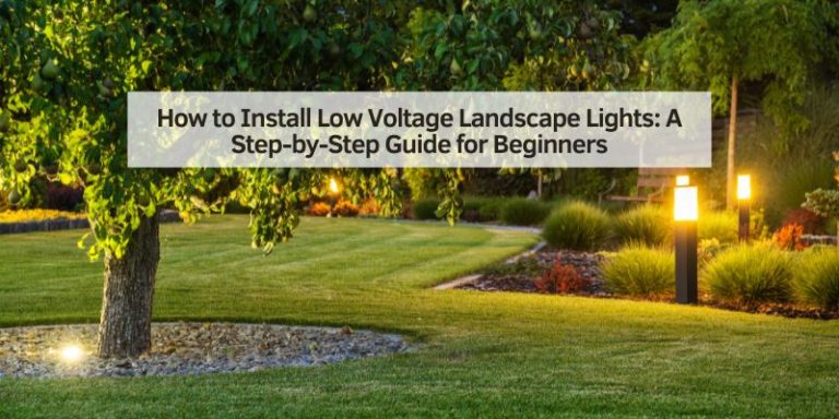 How to Install Low Voltage Landscape Lights