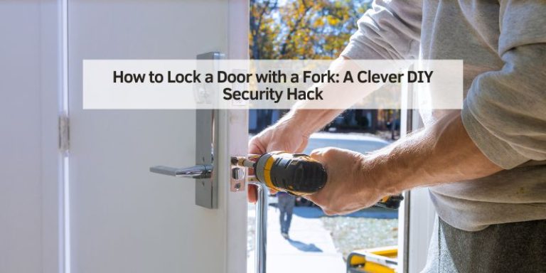 How to Lock a Door with a Fork
