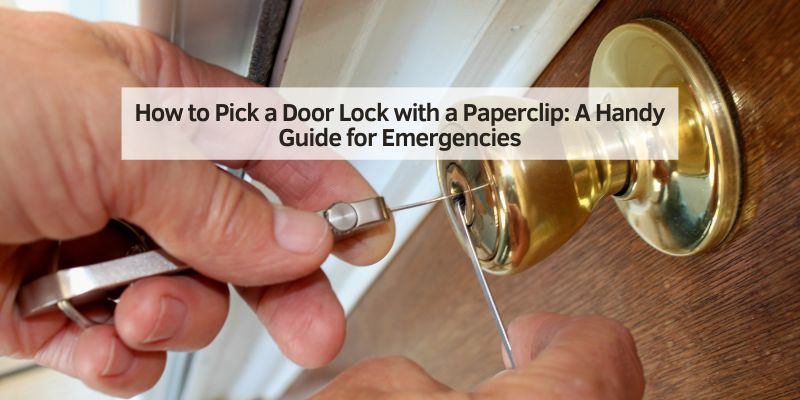 How to Pick a Door Lock with a Paperclip
