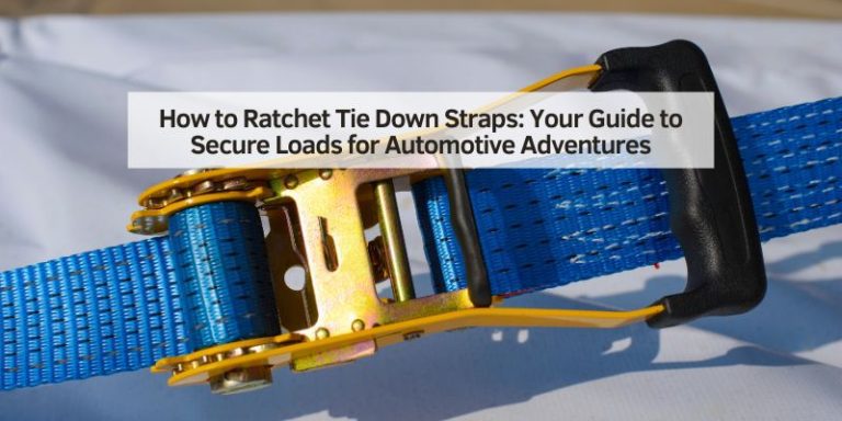 How to Ratchet Tie Down Straps