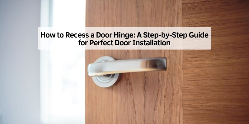 How to Recess a Door Hinge