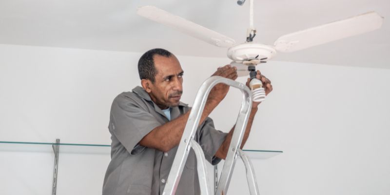 Removing the Fan’s Housing to Access the Switch