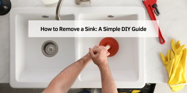 How to Remove a Sink