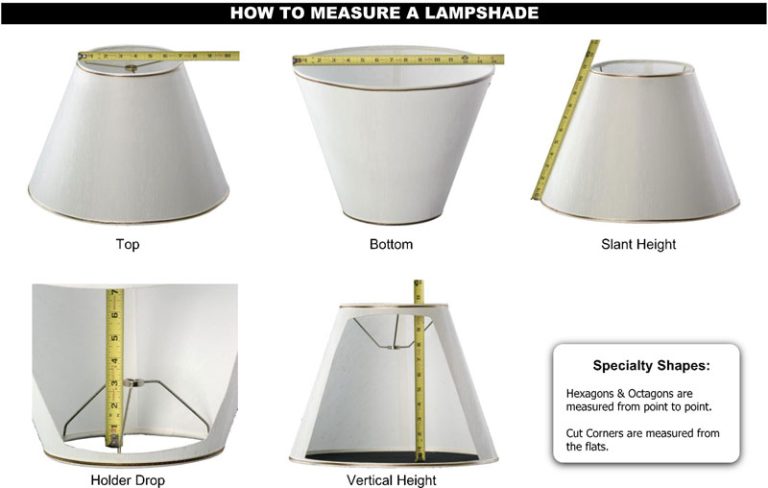 How to Measure for a Lamp Shade Replacement
