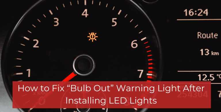 How to Turn off Bulb Warning Light