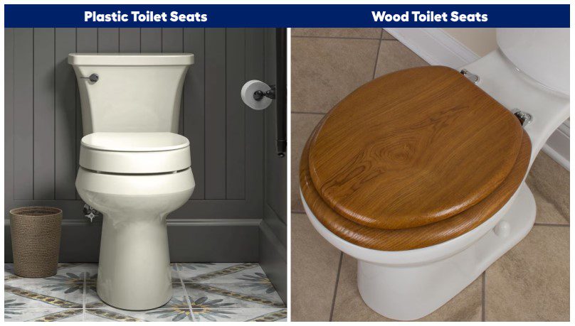 Enameled Wood vs Plastic Toilet Seat