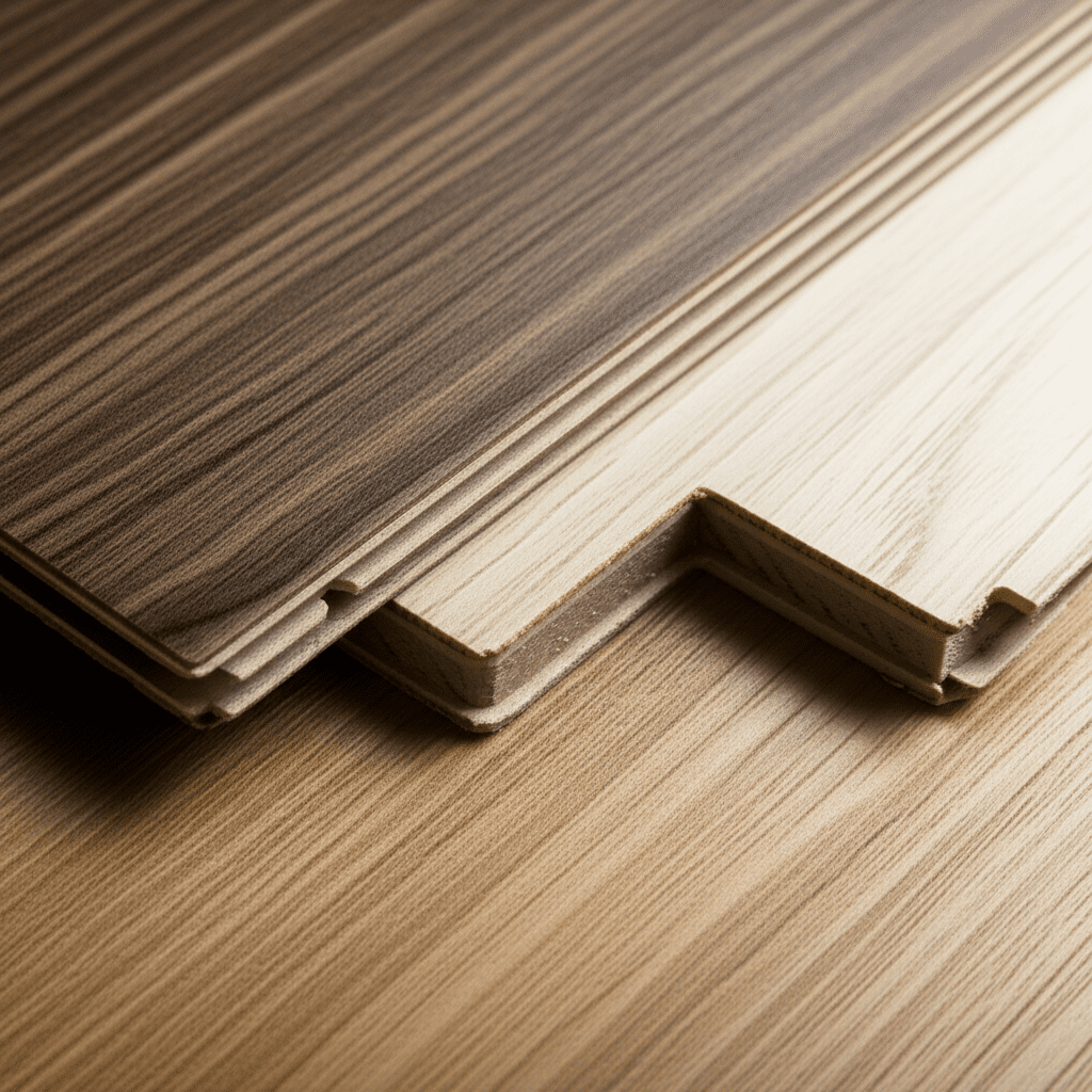 Generate a high-quality, relevant image prompt for an article about: Hardwood vs. Engineered: Essent