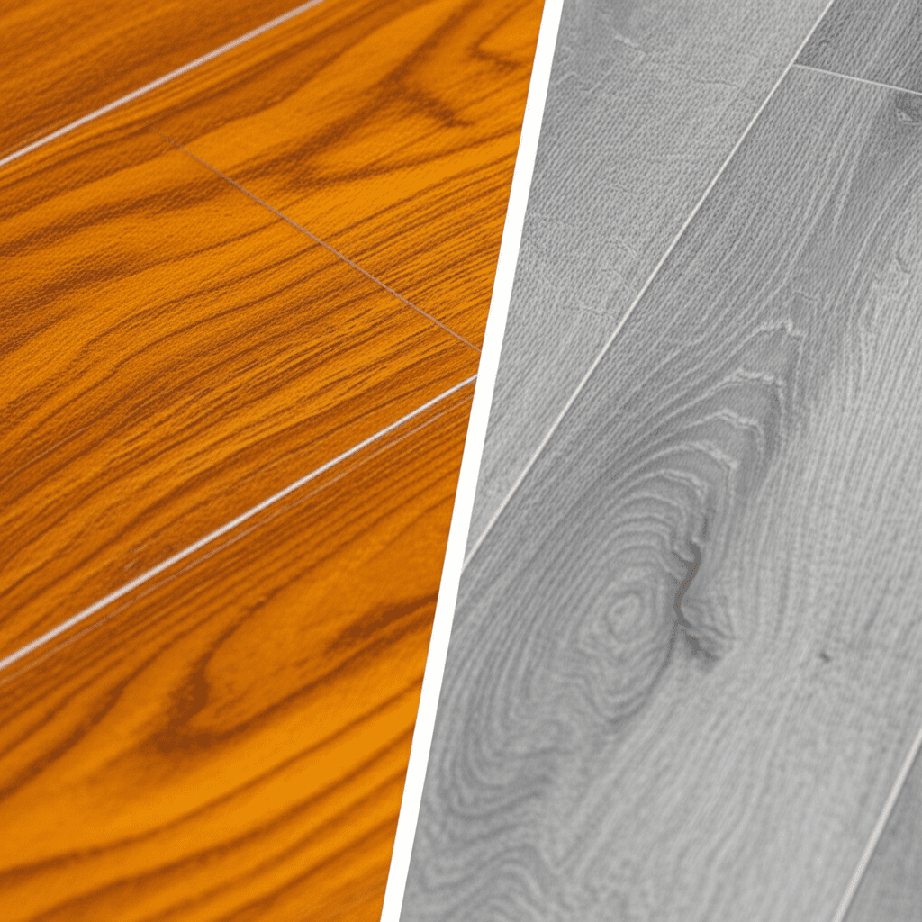 Generate a high-quality, relevant image prompt for an article about: Engineered Hardwood vs LVP: Ess