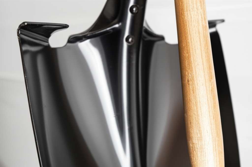 Generate a high-quality, relevant image prompt for an article about: Fiberglass vs Wood Handle Shove