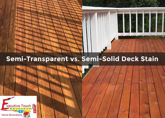 Semi Transparent Vs Transparent Stain