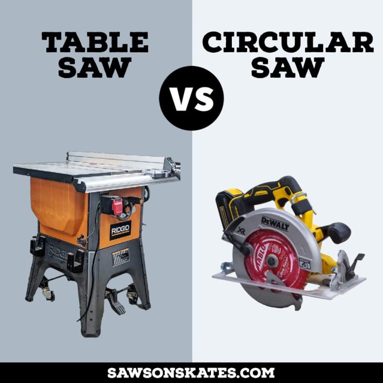 Table Saw Vs Circular Saw