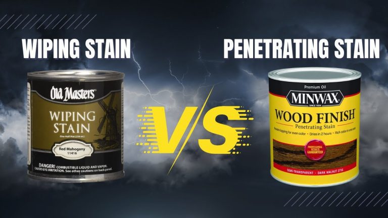 Wiping Stain Vs Penetrating Stain