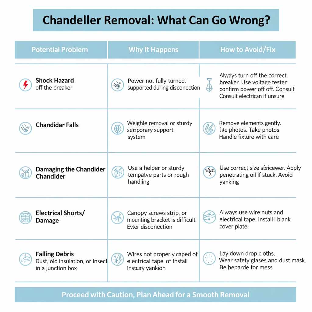 Chandelier Removal: What Can Go Wrong?