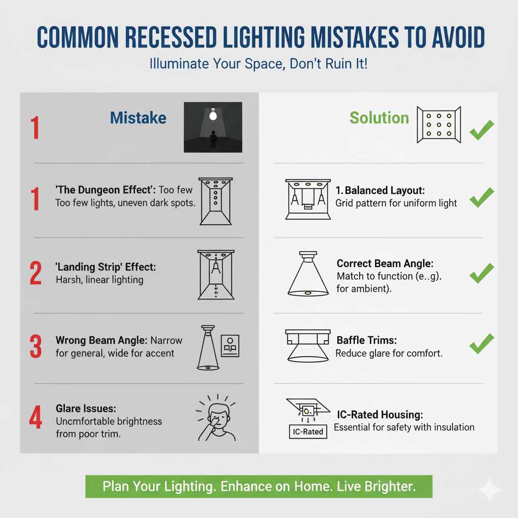 Common Recessed Lighting Mistakes to Avoid