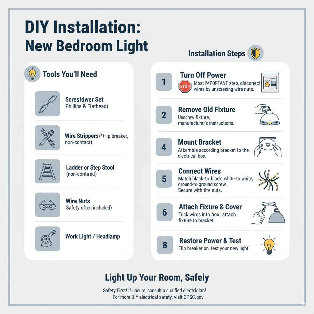 DIY Installation Tips for Your New Bedroom Light