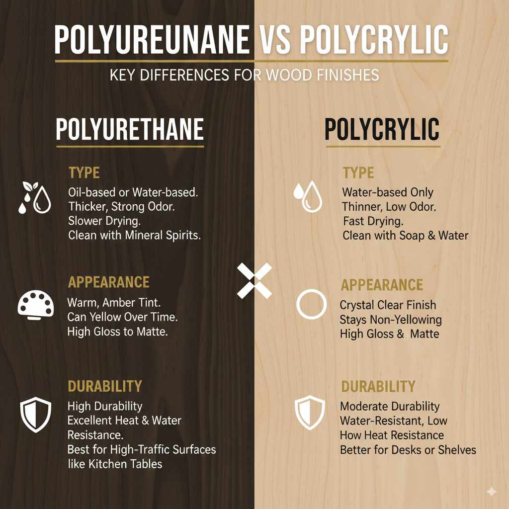 Differences Between Polyurethane And Polycrylic