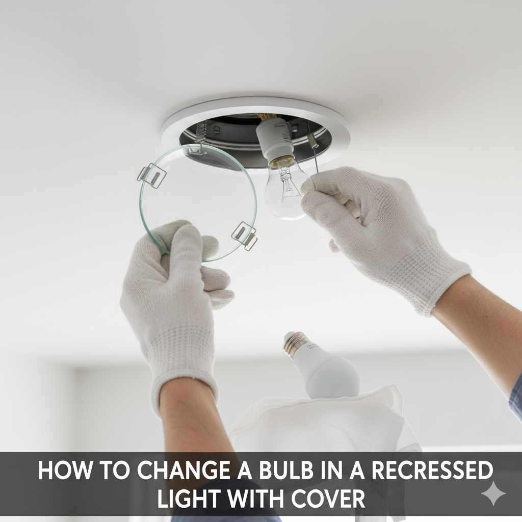 How to Change Bulb in Recessed Light with Cover