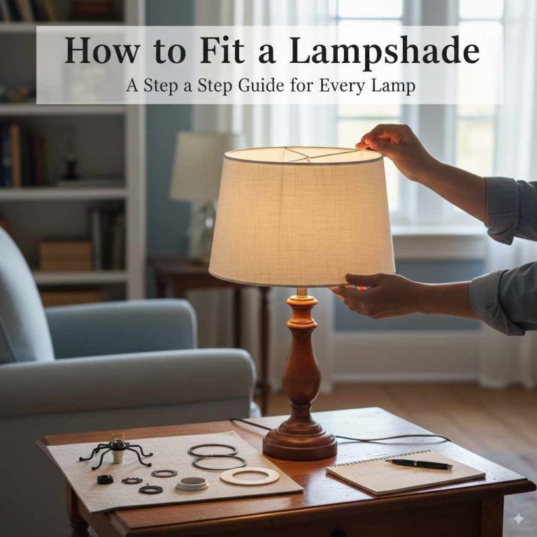 How to Fit a Lampshade