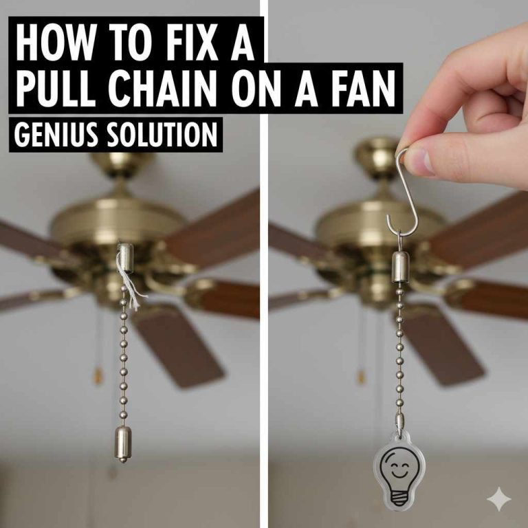 How to Fix a Pull Chain on a Fan