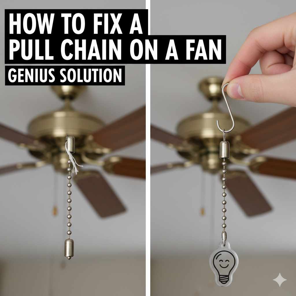 How to Fix a Pull Chain on a Fan