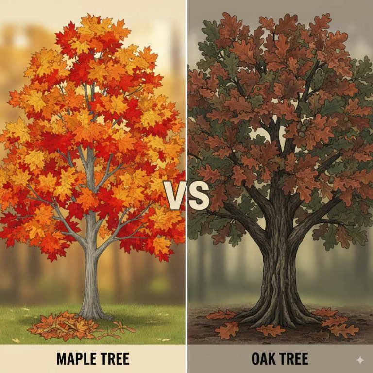 Maple Vs Oak Tree