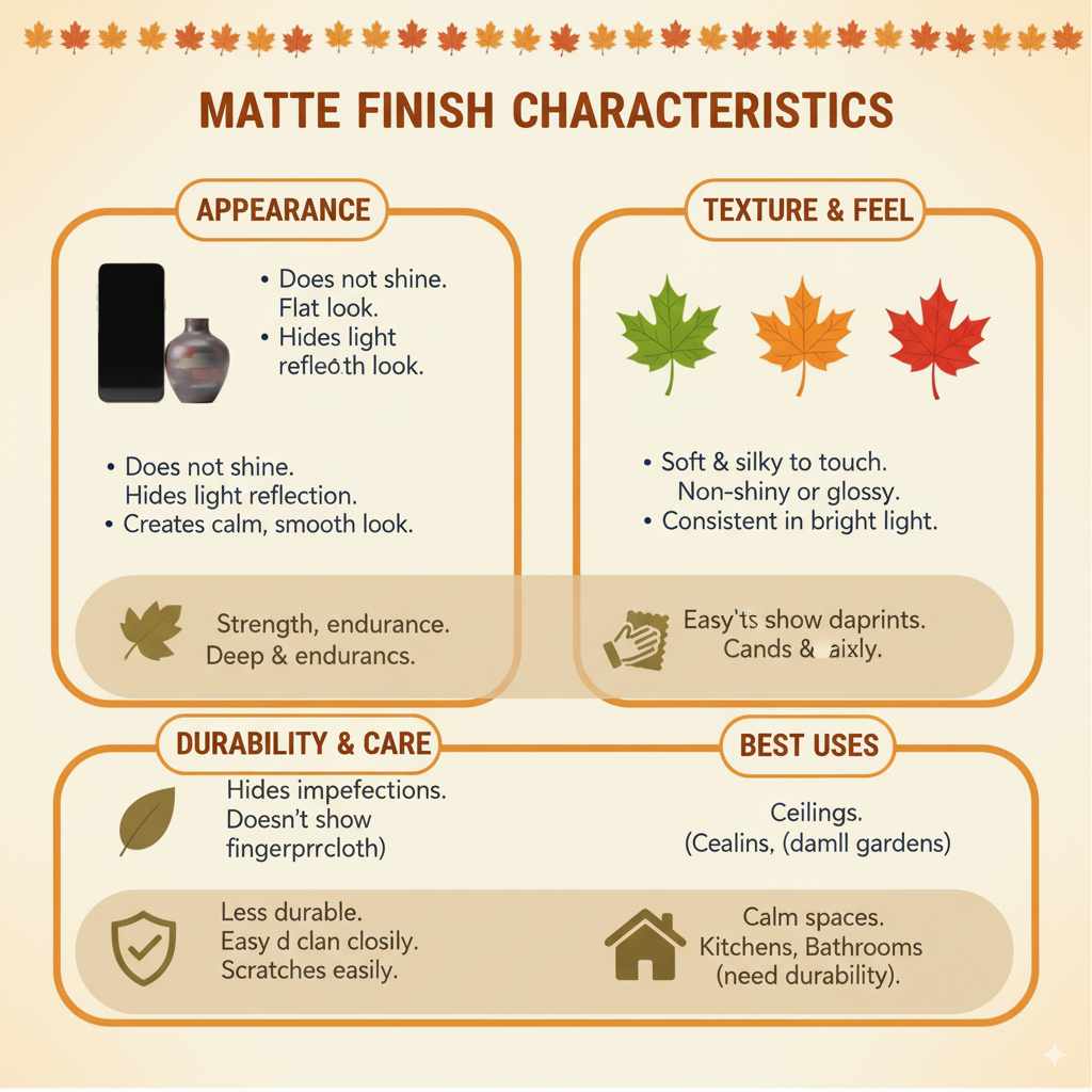 Matte Finish: Characteristics