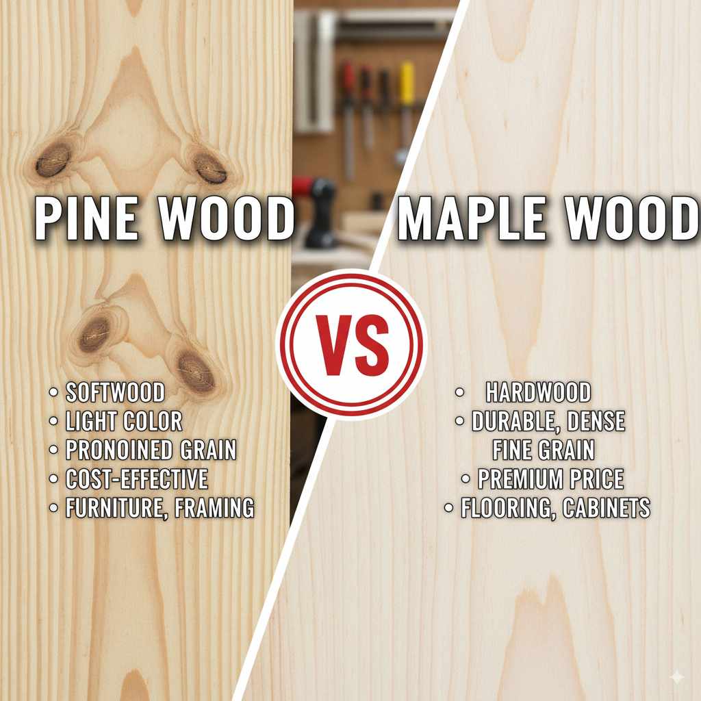 Pine Vs Maple Wood