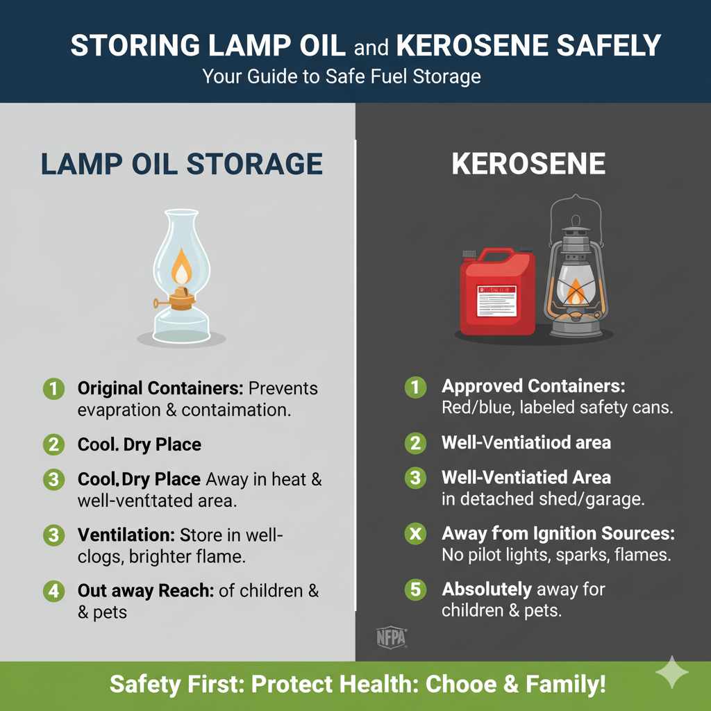 Storing Lamp Oil and Kerosene Safely