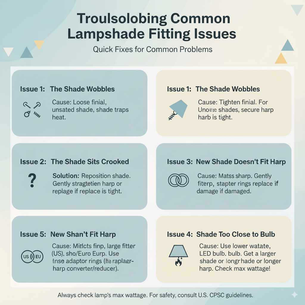 Troubleshooting Common Lampshade Fitting Issues