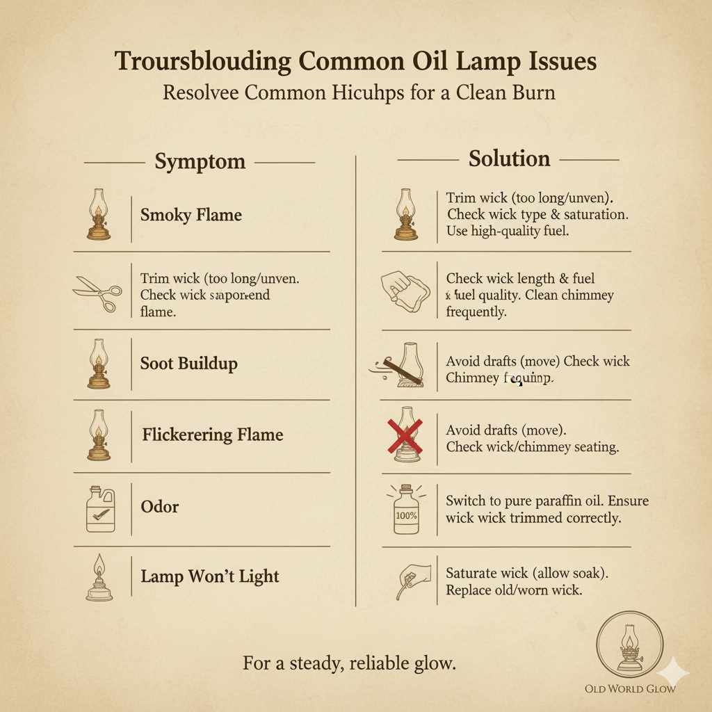 Troubleshooting Common Oil Lamp Issues