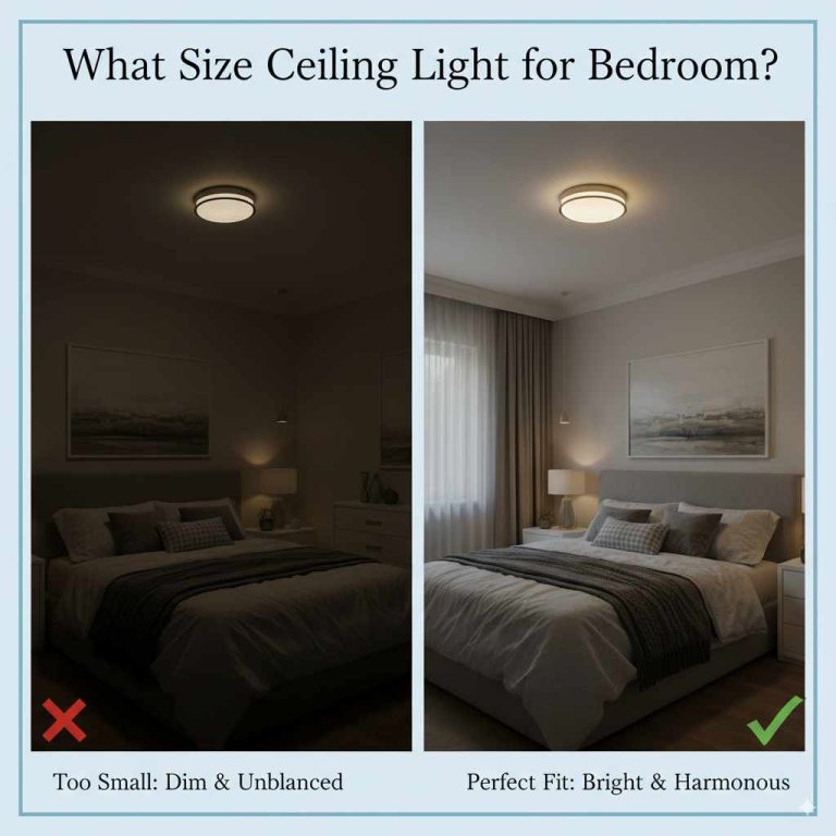 What Size Ceiling Light for Bedroom
