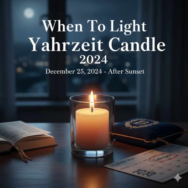 When To Light Yahrzeit Candle 2024