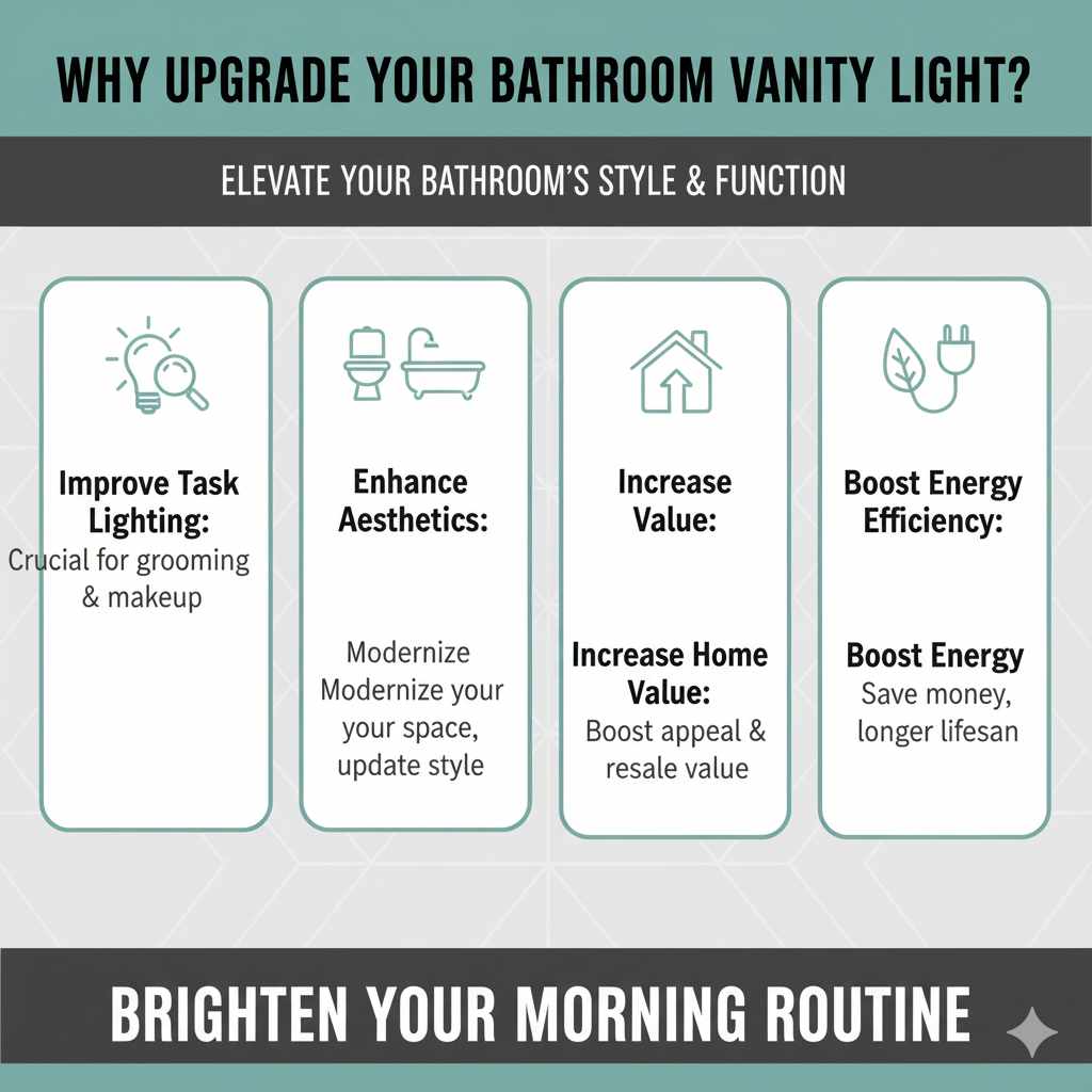 Why Upgrade Your Bathroom Vanity Light?