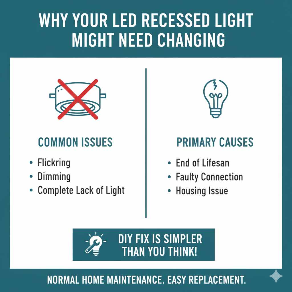 Why Your LED Recessed Light Might Need Changing