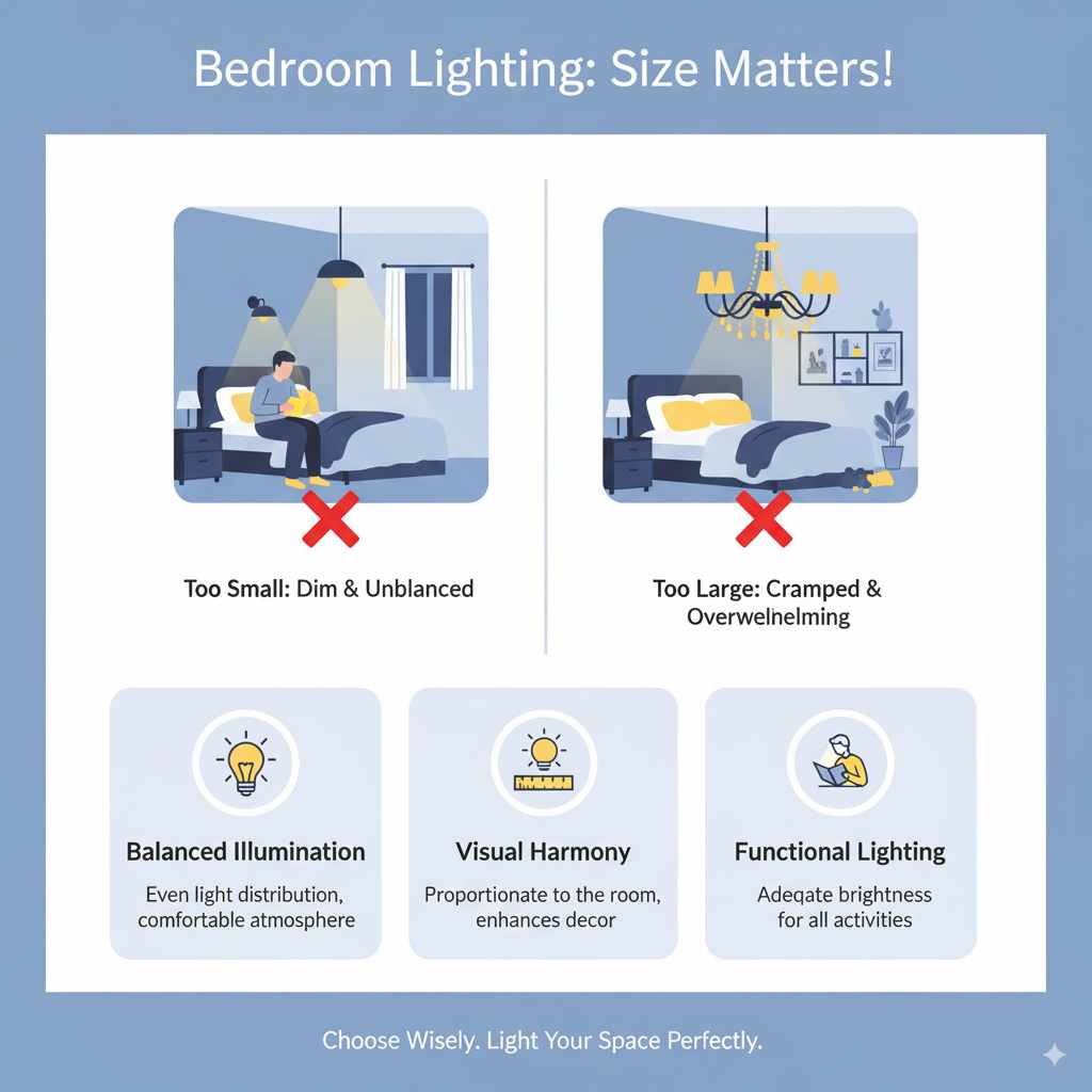 Why the Right Size Matters for Your Bedroom Light