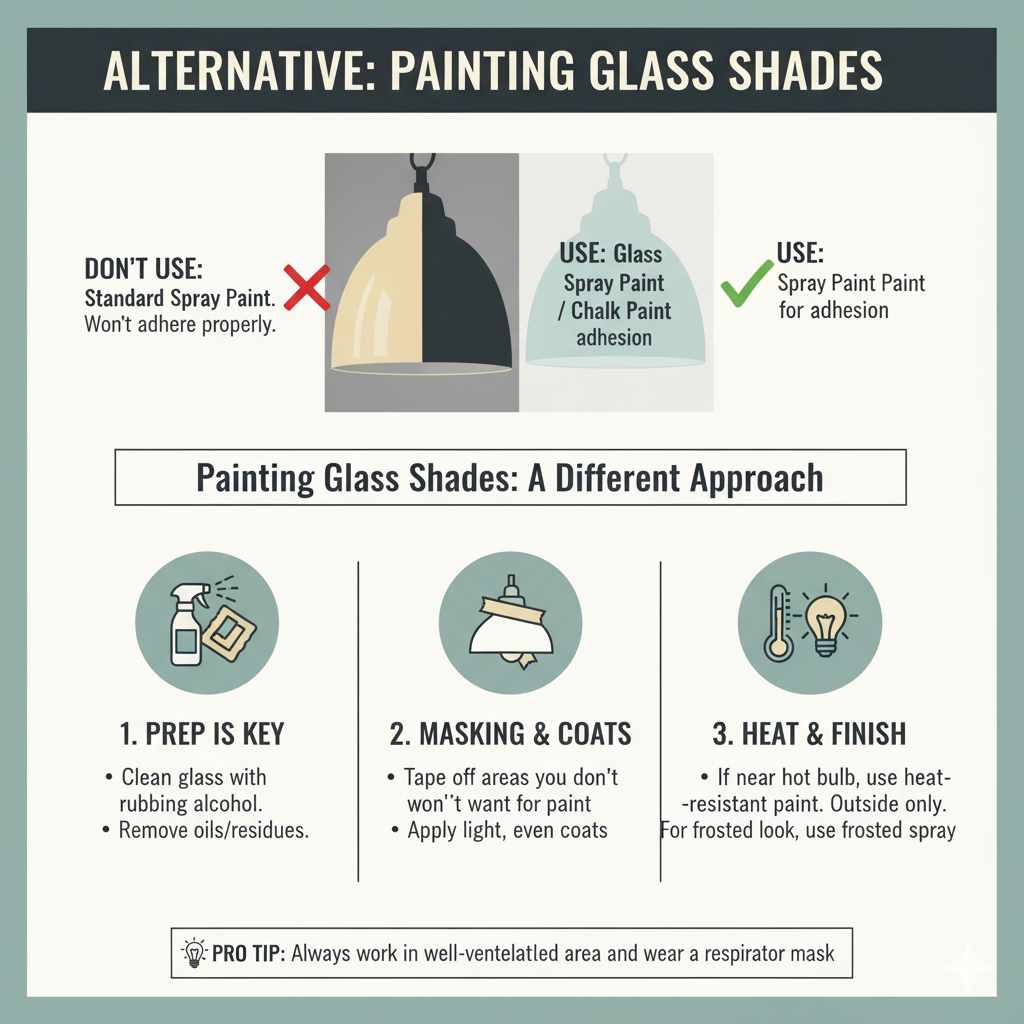 Alternative: Painting Glass Shades