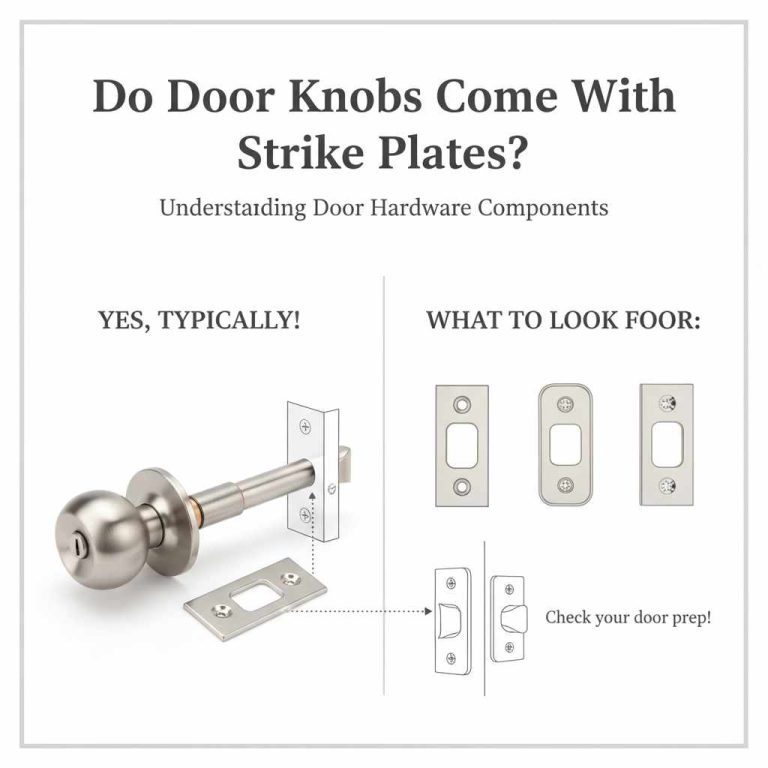 Do Door Knobs Come With Strike Plates