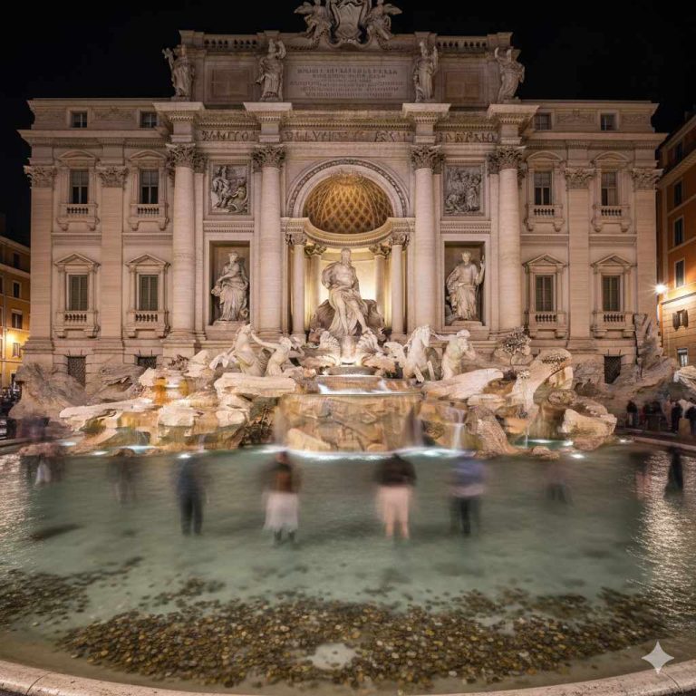 Does The Trevi Fountain Light Up At Night