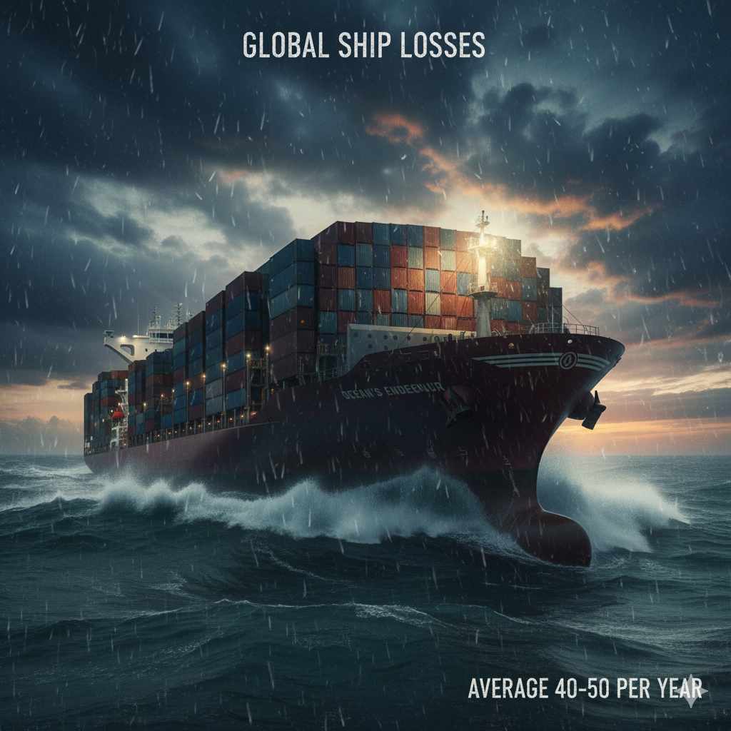 How Many Ships Sink Per Year