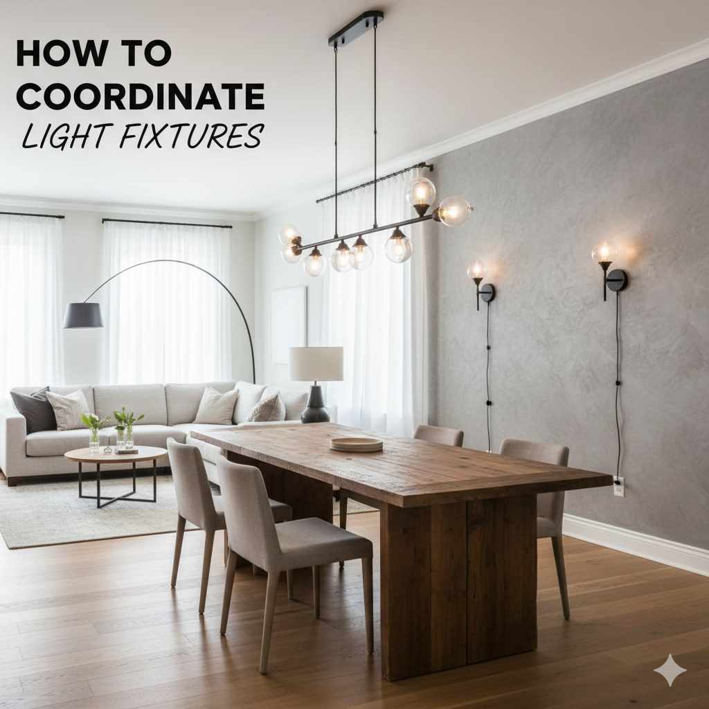 How To Coordinate Light Fixtures