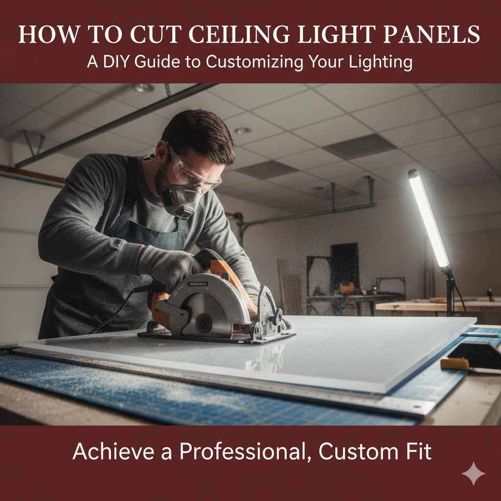 How To Cut Ceiling Light Panels