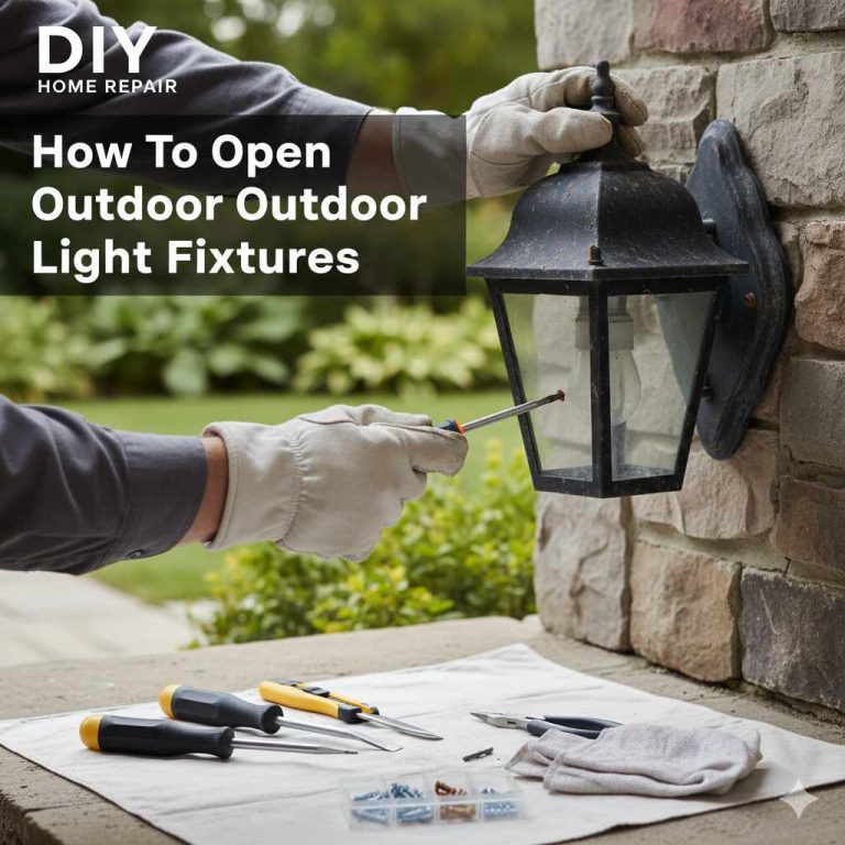 How To Open Outdoor Light Fixture