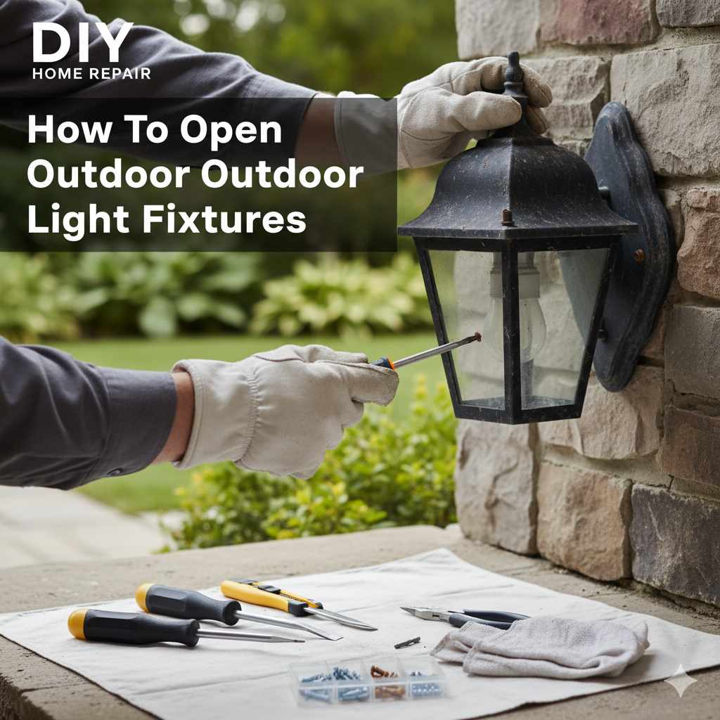 How To Open Outdoor Light Fixture