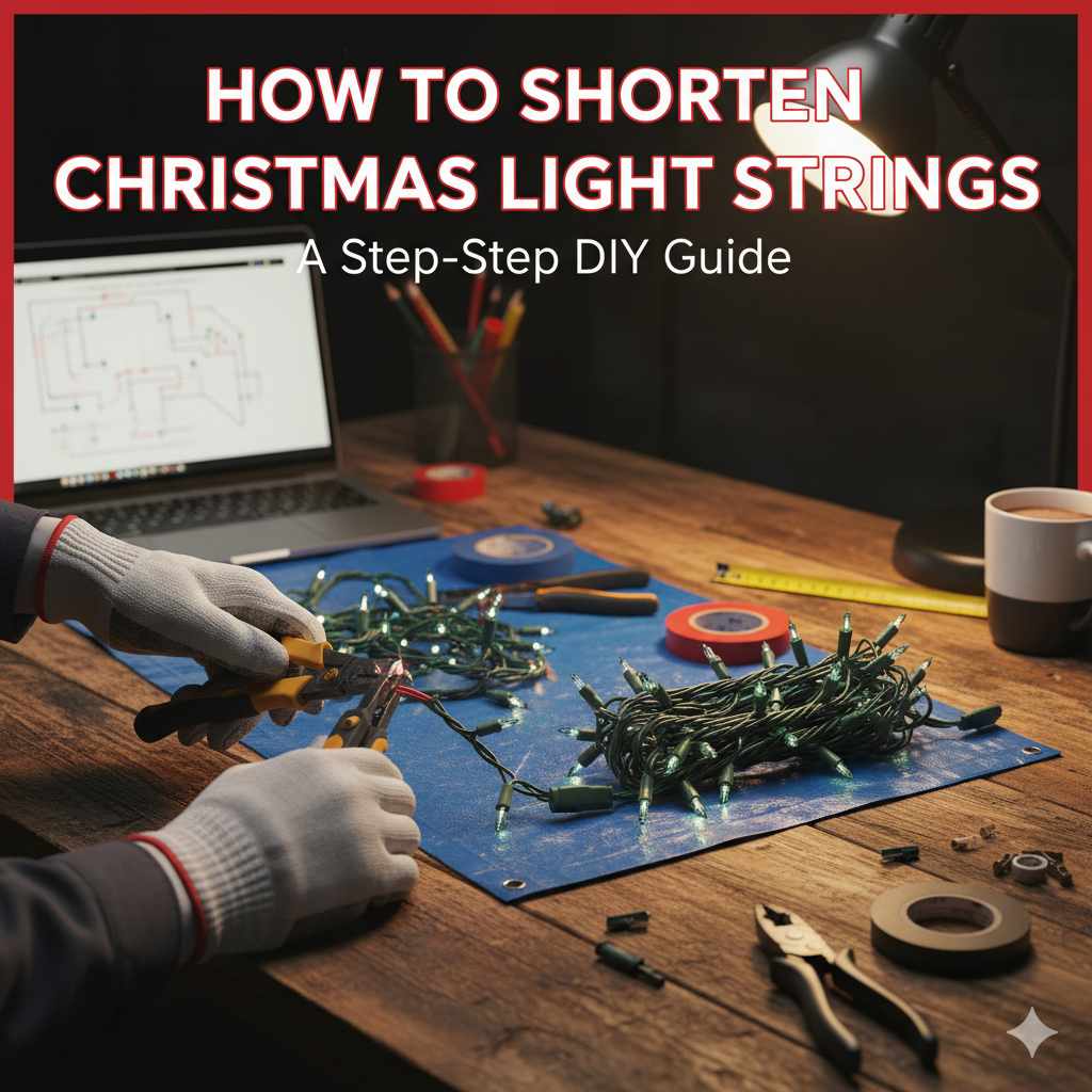How To Shorten Christmas Light Strings