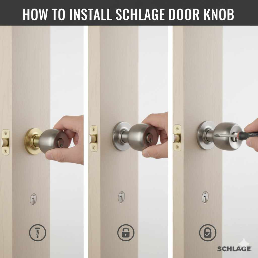 How to Install Schlage Door Knob