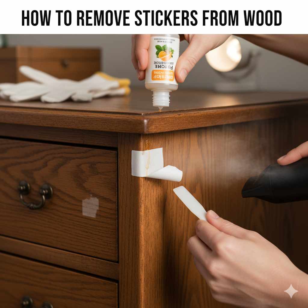 How to Remove Stickers from Wood