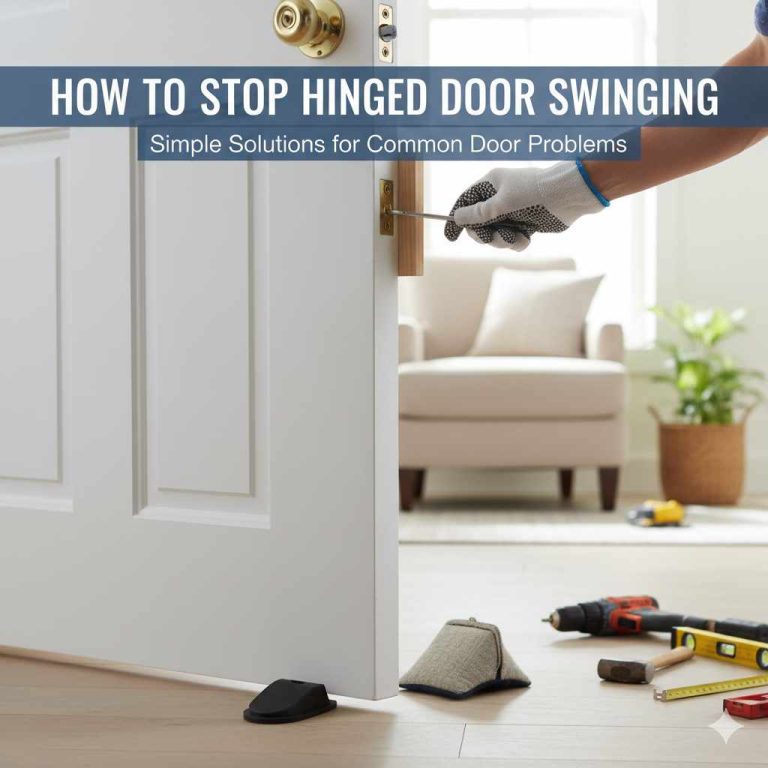 How to Stop Hinged Door Swinging